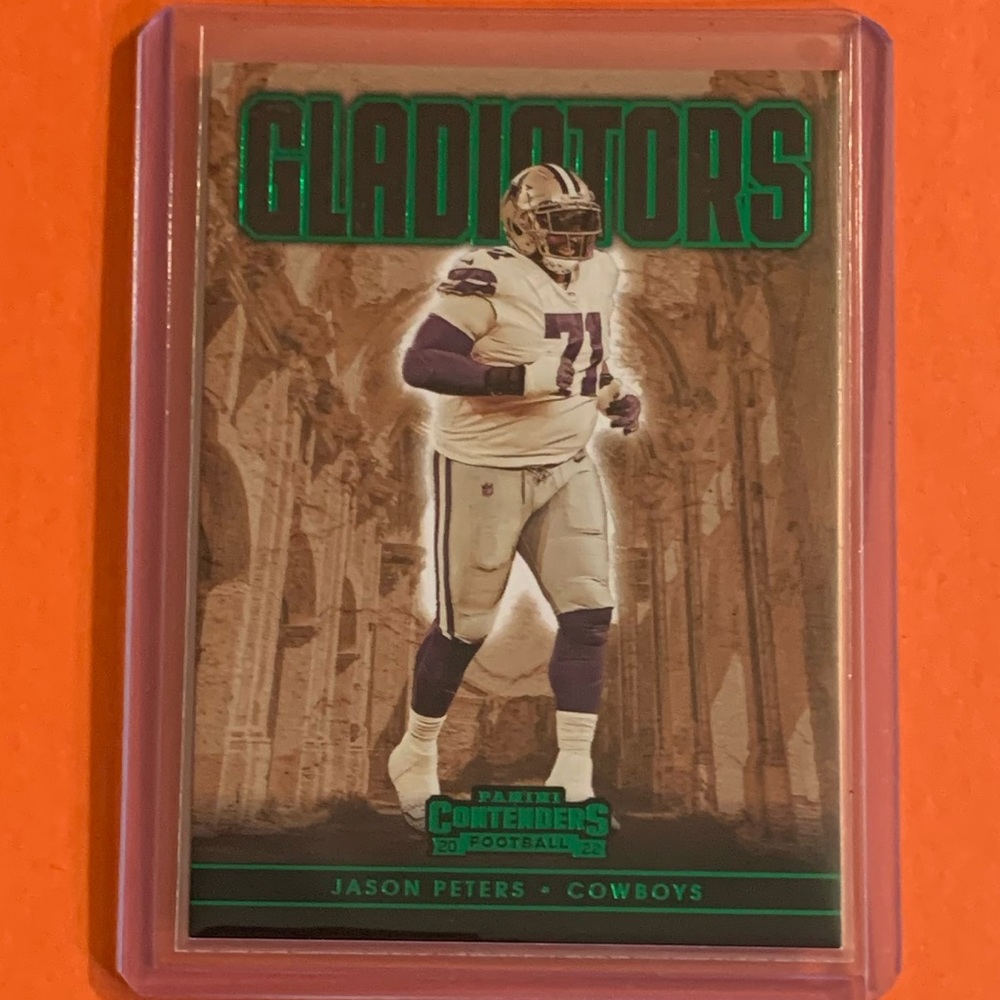 Jason Peters [Emerald] #GLD-JPE 2022 Panini Contenders Gladiators Football Card